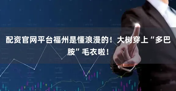 配资官网平台福州是懂浪漫的！大树穿上“多巴胺”毛衣啦！
