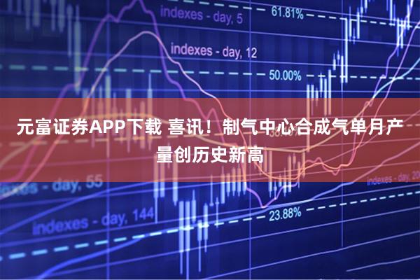 元富证券APP下载 喜讯！制气中心合成气单月产量创历史新高